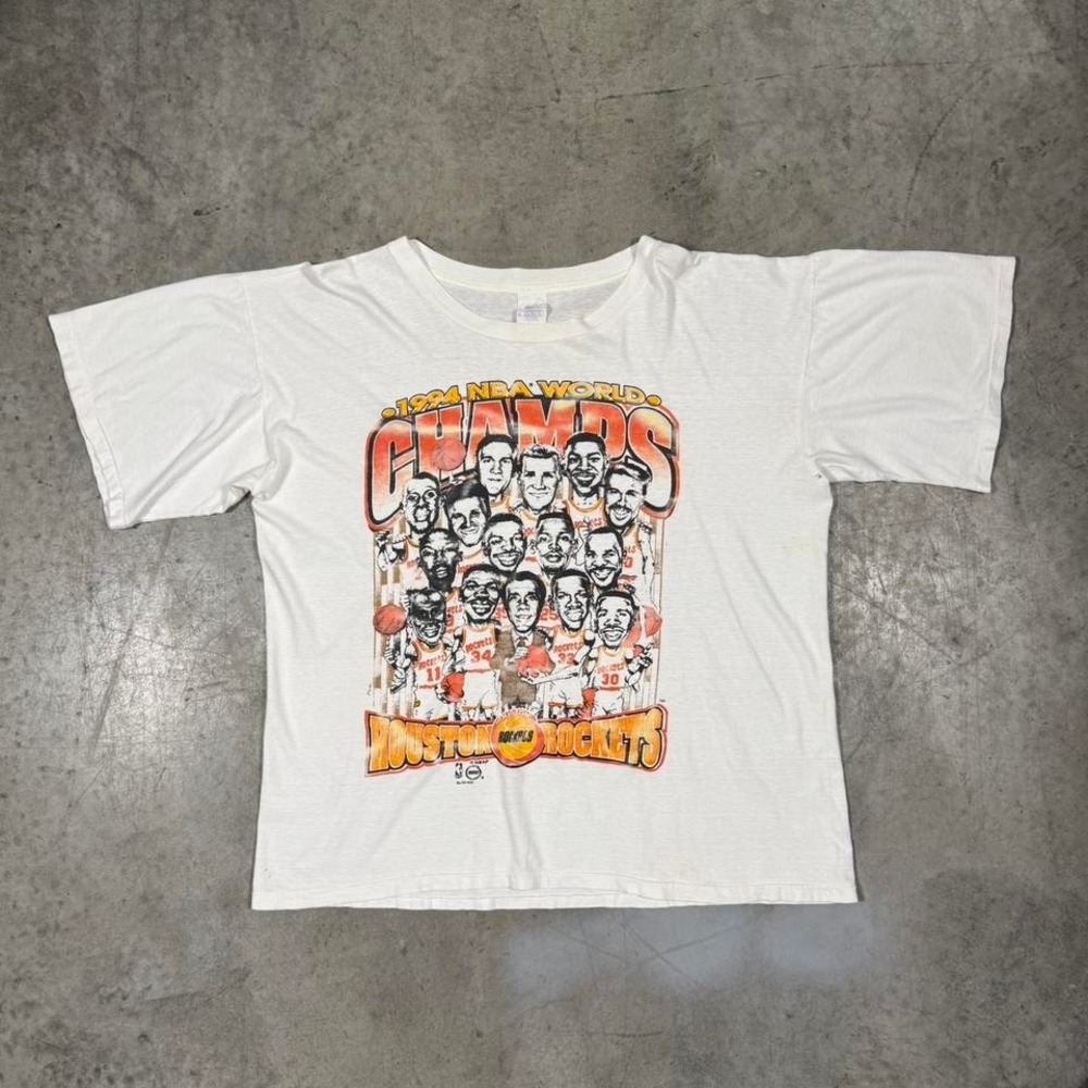 Vintage 90s Houston Rockets NBA Caricature Shirt